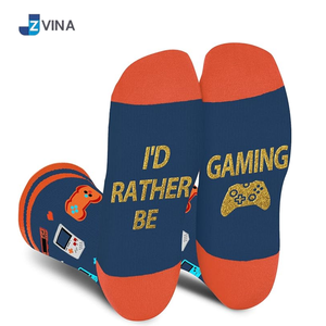 Calcetines Personalizados para Hombre, Diseño 'Preferiría Estar Jugando', Transpirables, de Algodón, Poliéster y Elastano, Tejidos, Deportivos, de Invierno, con Logotipo Personalizado - Product Image 2