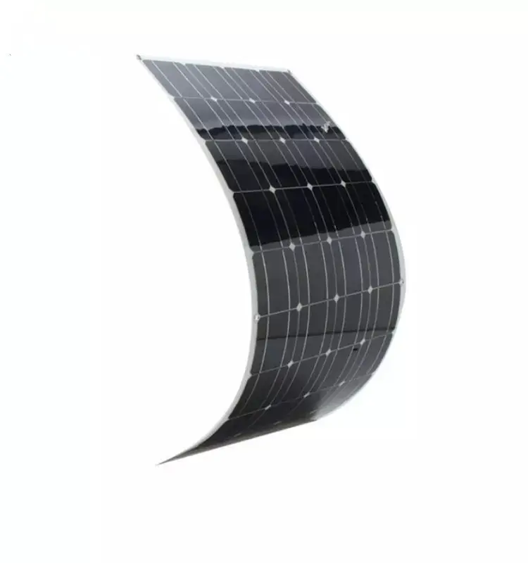 Painel solar flexível de alta eficiência, painel solar de alta eficiência, painel solar de célula mono, sistema de energia solar de 200w