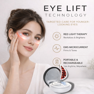 Masajeador de Ojos Portátil con Luz Roja para el Cuidado de la Belleza de los Ojos, Dispositivo de Belleza con Microcorriente para Eliminar las Ojeras y las Bolsas de los Ojos - Product Image 3