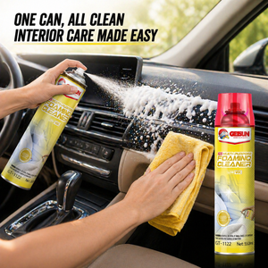 Getsun Detergente Schiumogeno Multiuso per <span class=keywords><strong>Interni</strong></span>, <span class=keywords><strong>Pulizia</strong></span> Profonda, Rimozione Macchie, Cruscotto, Tappezzeria, Spray Tutto in Uno - Product Image 2