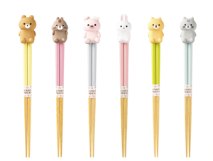 Juego de palillos con diseño de animales, de madera, reutilizables, diseño de dibujos animados, regalo para niños y adultos - Product Image 4