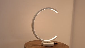 Lampe LED AC 100V-240V d'intérieur en métal 3000K (blanc chaud) avec commande par bouton, IP20 Ra80 676 Lumens, moderne, minimaliste, à intensité variable - Product Image 3