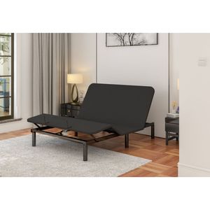 Letto Elettrico Queen Size Nero con Telecomando a 9 Tasti, Montaggio Facile, Telaio Regolabile a Doppio Motore - Product Image 3