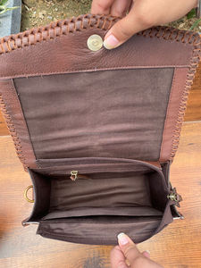 Bolsos de cuero de vaca de diseñador de lujo para mujer, bolsos de mensajero de gran capacidad de cuero genuino con correa ajustable - Product Image 6