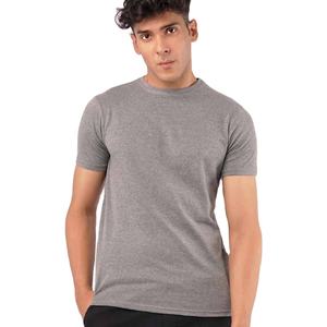 T-shirts en trois mélanges T-shirt en jersey de coton à col rond avec des t-shirts imprimés de conception de logo personnalisée - Product Image 3