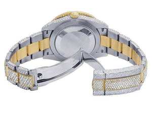 Reloj de Lujo para Hombre, con Moissanita, Cuarzo Analógico, Acero, 41MM, Resistente al Agua 3BAR, Estilo Hip Hop - Product Image 6