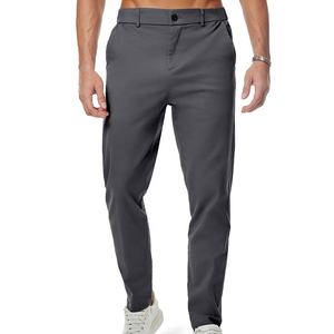 Style décontracté intelligent pantalon droit pantalon chino en coton mélangé pantalon de golf décontracté formel pour hommes séchage rapide et confortable - Product Image 1