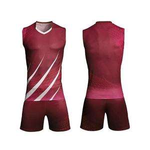 Customize Your Women's Volleyball Uniform Printed <b>Heat</b>-Transfer Printed Breathable Moisture-Wicking Plus Size Summer Polyester - Product Image 3