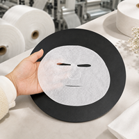 Masque facial en tissu non tissé Y107 M661 en Tencel Lenzing autrichien, en fibres végétales, hydratant et doux pour la peau, en film de papier sec