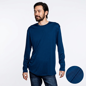 เสื้อรัดรูปแขนยาวสำหรับผู้ชาย ผ้าฝ้าย 100% แห้งเร็ว เย็นสบาย ตะเข็บเรียบ ป้องกันแสงแดด สำหรับกีฬาทางน้ำและบราซิลเลียนยิวยิตสู - Product Image 6