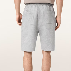 Shorts de sport pour homme en coton 100% léger, respirant, écologique, non tissé, à séchage rapide, avec cordon de serrage, couleur unie, décontracté - Product Image 2