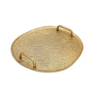 <b>Hand</b> finished <b>cast</b> aluminum trays with refined texture stable base and lasting strength for elegant serving and table use - Product Image 3