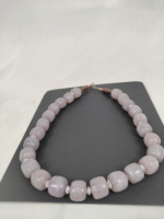 Collier de perles en résine élégant bijoux de mode pour les fêtes colliers de perles chrétiens en résine unisexe faits à la main