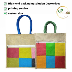 Bolsa de Yute Ecológica para el Mercado con Cierre de Cremallera y Amplio Espacio - Product Image 4