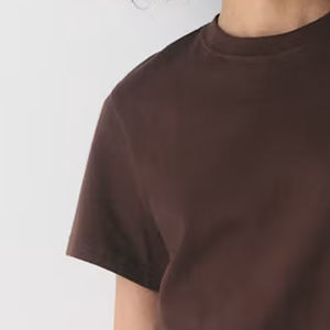 Camiseta Básica Lisa para Mujer, Algodón Premium Transpirable, Uso Diario Informal, Precio de Fabricante para Compradores Mayoristas, Ropa Casual 2026 - Product Image 3