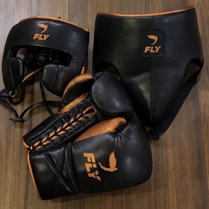 Kit d'entraînement de boxe, équipement de combat MMA, équipement de sparring, gants de frappe, protège-tête, protège-glandes, protège-cuisses, en cuir PU pour le kickboxing - Product Image 2