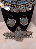 Parures de bijoux afghans les plus vendues, haute qualité, style vintage 100% authentique, collier et boucles d'oreilles pour mariages, fêtes, cadeaux de l'Aïd