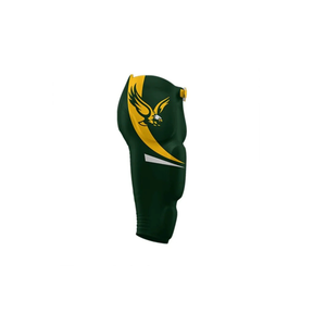 Pantalons de football américain rembourrés personnalisés en gros, pantalons d'entraînement de football en spandex épais avec protections et panneaux en maille - Product Image 3