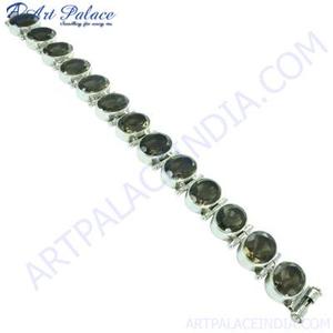 Designer Silver Gemstone Party Wear Bracelets Faveurs élégantes pour les occasions festives - Product Image 1