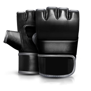 Guantes de MMA de cuero personalizados OEM para Muay Thai, BJJ, Grappling, ligeros, con protección UV y correa de muñeca ajustable. - Product Image 1