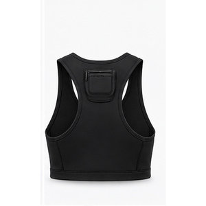 Débardeur de sport tactique noir à compression pour entraînement, fitness et suivi GPS - Product Image 5
