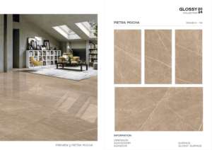 Azulejos de Porcelana Esmaltada Pulida para Interiores, 600x1200mm, Acabado Brillante Premium, Formato Grande, para Pisos Residenciales y Comerciales - Product Image 3