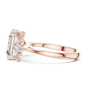 Anillo de Lujo con Esmeralda de 3 Quilates y Diamante Cultivado en Laboratorio con Corte Marquesa, Oro Sólido de 14K, Certificado IGI, Diseño Personalizado OEM/ODM, Regalo de Aniversario - Product Image 6