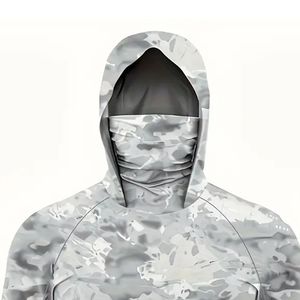 เสื้อฮู้ดตกปลาผู้ชายสั่งทำพิเศษ คุณภาพสูง พรีเมียม รุ่นใหม่ล่าสุด โพลีเอสเตอร์ 100% แขนยาว ป้องกันแสงแดด - Product Image 6