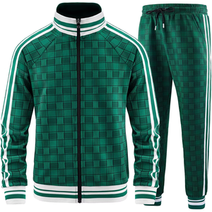 Unisex White Green <b>Track</b> <b>Jacket</b> Full Sleeve Zipper Fly Side Pockets Breathable Sporty Design Autumn Wear Adult Regular Fit - Product Image 5