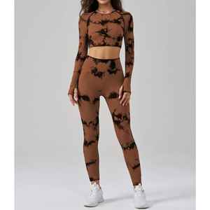 Conjunto de Yoga para Mujer, Estilo Deportivo, MOQ Bajo, con Sublimación Personalizada, Venta Directa de Fábrica, Conjunto de Yoga de Alta Calidad - Product Image 5