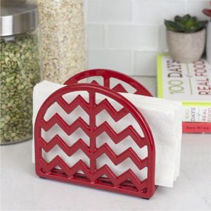 Porte-serviettes moderne en fer forgé noir, support vertical en métal pour serviettes en papier, pour la table de cuisine, la décoration de restaurant - Product Image 6