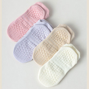 Pink Ankle <b>Socks</b> With Anti-Slip Sole Knitted Cotton Spandex Men's Summer Daily Wear - Product Image 5