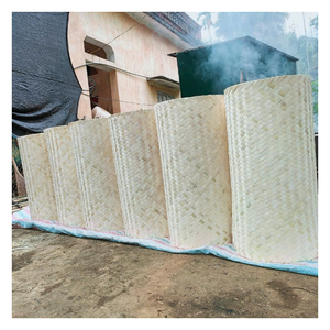 Panel de Mimbre de Bambú con Estructura de Tejido Uniforme para Decoración de Muebles, Insertos de Gabinetes y Proyectos de Diseño - Product Image 1