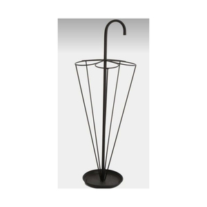 Elegante Soporte para Paraguas de Metal Plateado con Diseño Acampanado, Decorativo para la Entrada del Hogar Moderno - Product Image 4