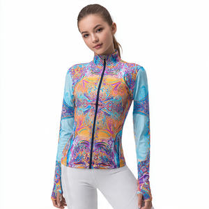 Chaqueta Deportiva Acolchada de Spandex para Yoga, con Cierre, para Entrenamiento, Fitness, Cuello Alto, Transpirable y Ecológica para Mujer - Product Image 5