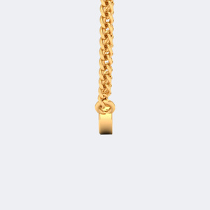 Collier pendentif solitaire en diamant rond serti clos 0,05 carats total - Product Image 4