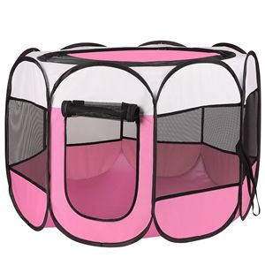 Tenda Portatile Pieghevole per Animali Domestici, Recinto per Esercizio, Resistente all'Acqua, per Uso Interno ed Esterno, con Cerniera Rimovibile su Parte Superiore e Inferiore per Cani e Gatti - Product Image 2