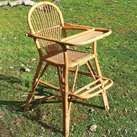 Chaise de salle à manger en rotin pour maison de poupée, faite à la main, en osier, mini-meuble pour poupée, jouet d'imitation pour enfants, OEM ODM Vietnam - Product Image 3