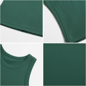 Hot Selling Latest Style Women Tank Top <b>Material</b> 100% Cotton Breathable Quick Dry Gym Fitness Wear Women Apparel OEM Service - Product Image 5