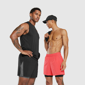 กางเกงขาสั้นสำหรับวิ่งของผู้ชายสำหรับฤดูร้อนกางเกงขาสั้นสองชั้นแห้งเร็วสำหรับออกกำลังกายออกกำลังกายเพาะกาย - Product Image 6