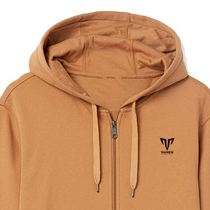 Sweat-shirts à fermeture éclair décontractés pour hommes, hiver, 100% coton, coupe régulière, légers, confortables, pour les activités de plein air et les voyages - Product Image 4