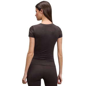 T-shirt décontracté pour femme en mélange de lin, manches courtes, léger, respirant, tissu doux, confortable pour tous les jours - Product Image 2