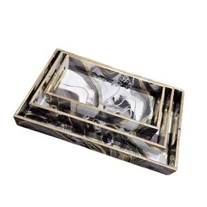 Plateau en émail pour la restauration, avec émail coloré, construction robuste, plateau en émail pour hôtels, plateau en émail à impression décorative - Product Image 1