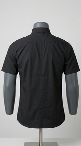 เสื้อเชิ้ตทำงานผู้ชายแขนสั้นทรงลำลอง ผ้าคอตตอนผสม ระบายอากาศดี ทรงสมาร์ทฟิต เหมาะสำหรับใส่ทำงานในออฟฟิศ - Product Image 2