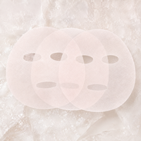 Masque facial en gel de cellulose rose Y533, 40 g/m², texture gelée, substrat de masque sec en fibres végétales pour les marques de soins de la peau virales