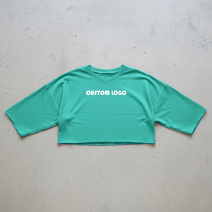 Pakistan Manufacturer Breathable Women <b>Crop</b> <b>Tops</b> Latest Design Sleeves Women <b>Crop</b> <b>Top</b> T Shirts Quick Dry - Product Image 4