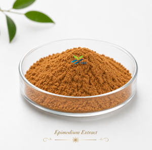 HGO Suministro directo de fábrica Extracto de Epimedium natural (grado alimenticio) Especificación Icariin 10% (extracto estandarizado) - Product Image 1