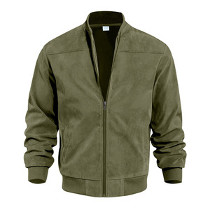 OEM Mens <b>Jacket</b> Stand Collar Zipper Warm Casual Business Sports Coat Spring Autumn Lightweight European American Style <b>Jacket</b> - Product Image 3