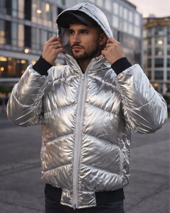 Veste en argent de qualité supérieure pour hommes et femmes, veste en duvet respirante à séchage rapide, confortable, service OEM. - Product Image 1