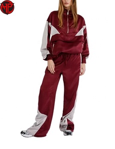 Conjunto Deportivo de Dos Piezas para Mujer, Chaqueta Cortavientos con Capucha para Invierno, Transpirable, de Secado Rápido, Ligero, 100% Nailon - Product Image 1